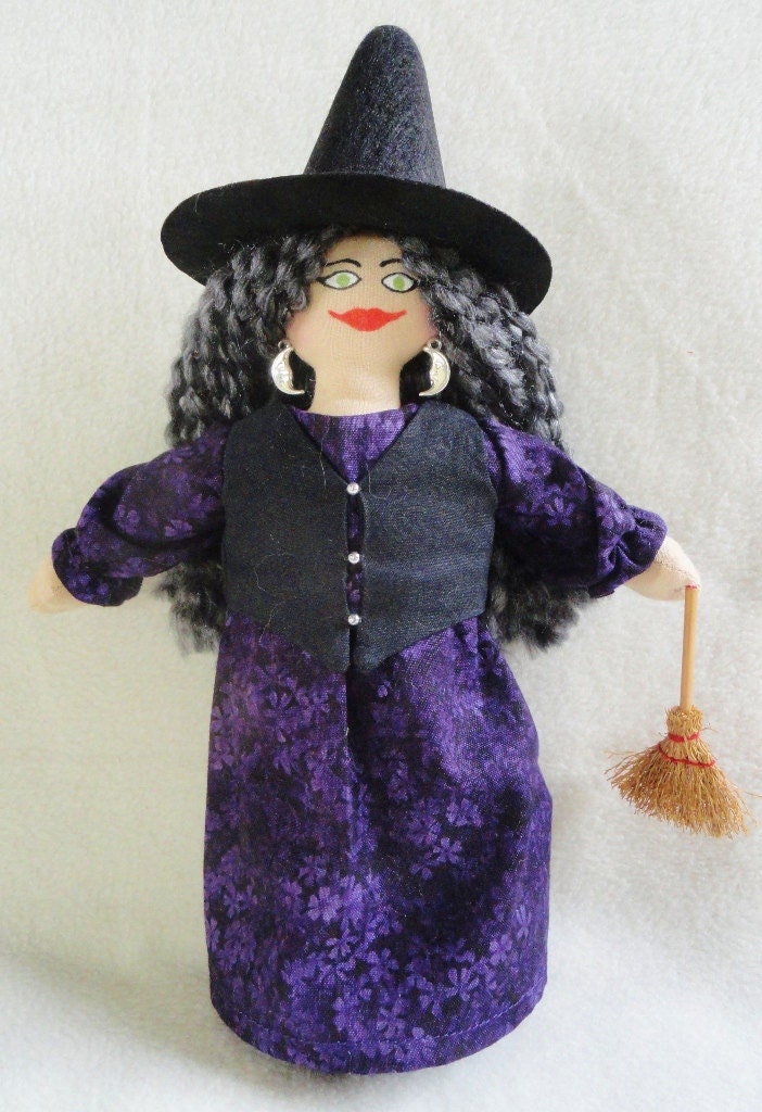 Witch Doll - Cloth Doll by Joelle's Dolls