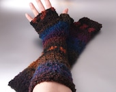 Cosmos - Crochet Fingerless Gloves - Arm Warmers