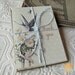 Vintage Botanical Barn Swallow and Daisies Thank You Notes set of twenty