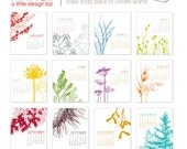 2013 Botanical Desk Calendar
