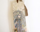 Gnome Bookmark Art Print Woodland Troll with Heart Card