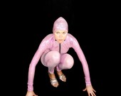 Bubblegum Pink Holographic Bodysuit, Catsuit, Fetish, Dancwear, Cosplay or Just Plain Joy made to order