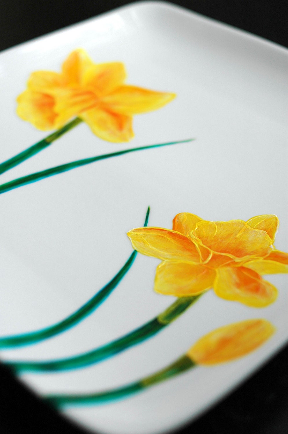 Yellow Daffodil Flower - Limited Edition Serving Platter