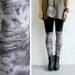 Bike Short Leggings - Distressed Jersey Faux Over the Knee layers - XS, S, M or L