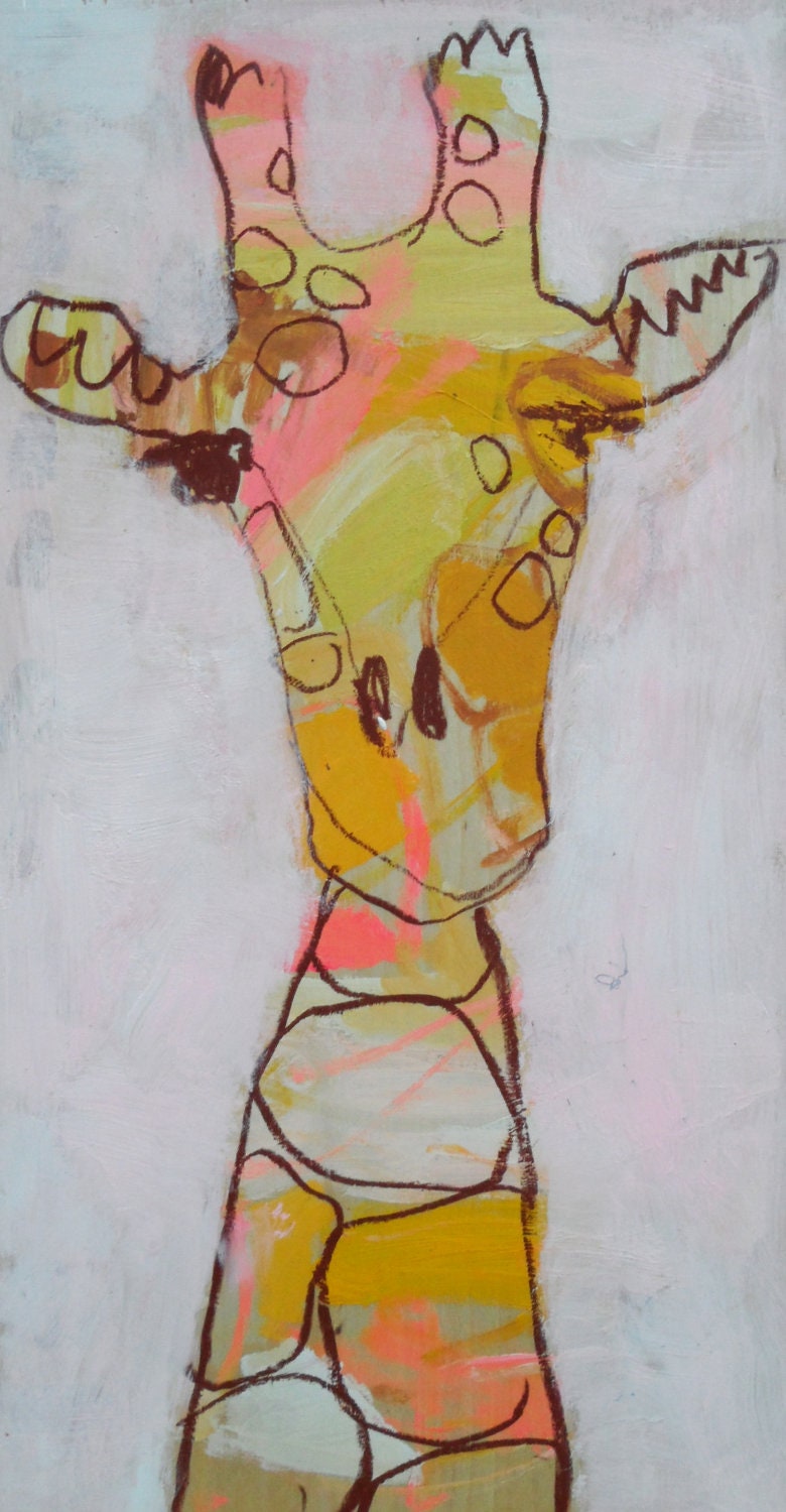 ORIGINAL 'Mother G' G-Raff 16x8in by Jennifer Mercede