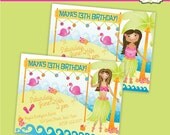 Hula Luau Invitations