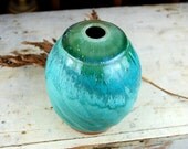 Faceted Turquoise Bottle