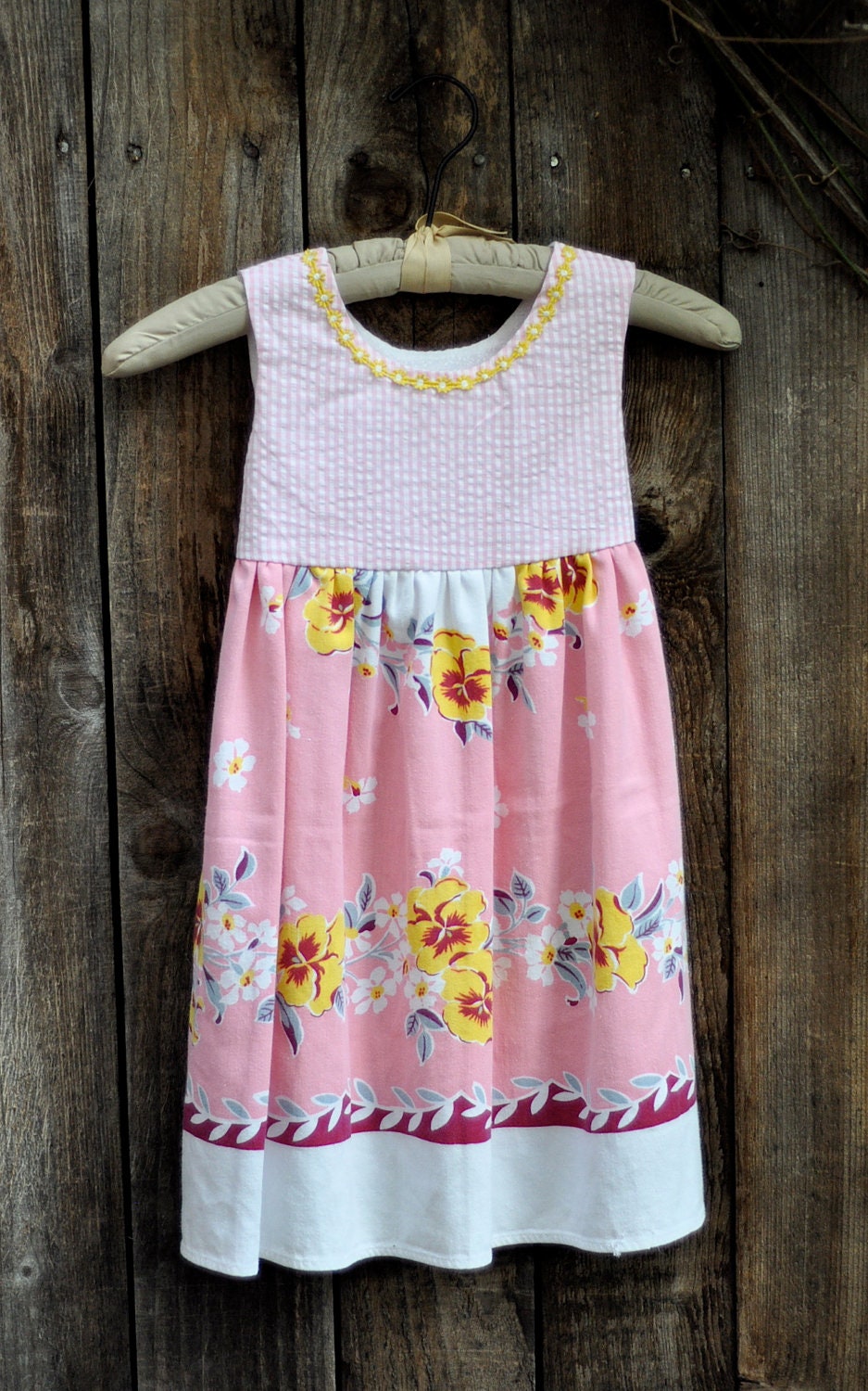Vintage Tablecloth Dress Size 3