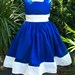 Silk Flower Girl Party Dress With Long Bow