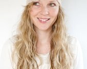 The THICKEST Stretch Lace Headband in TAUPE
