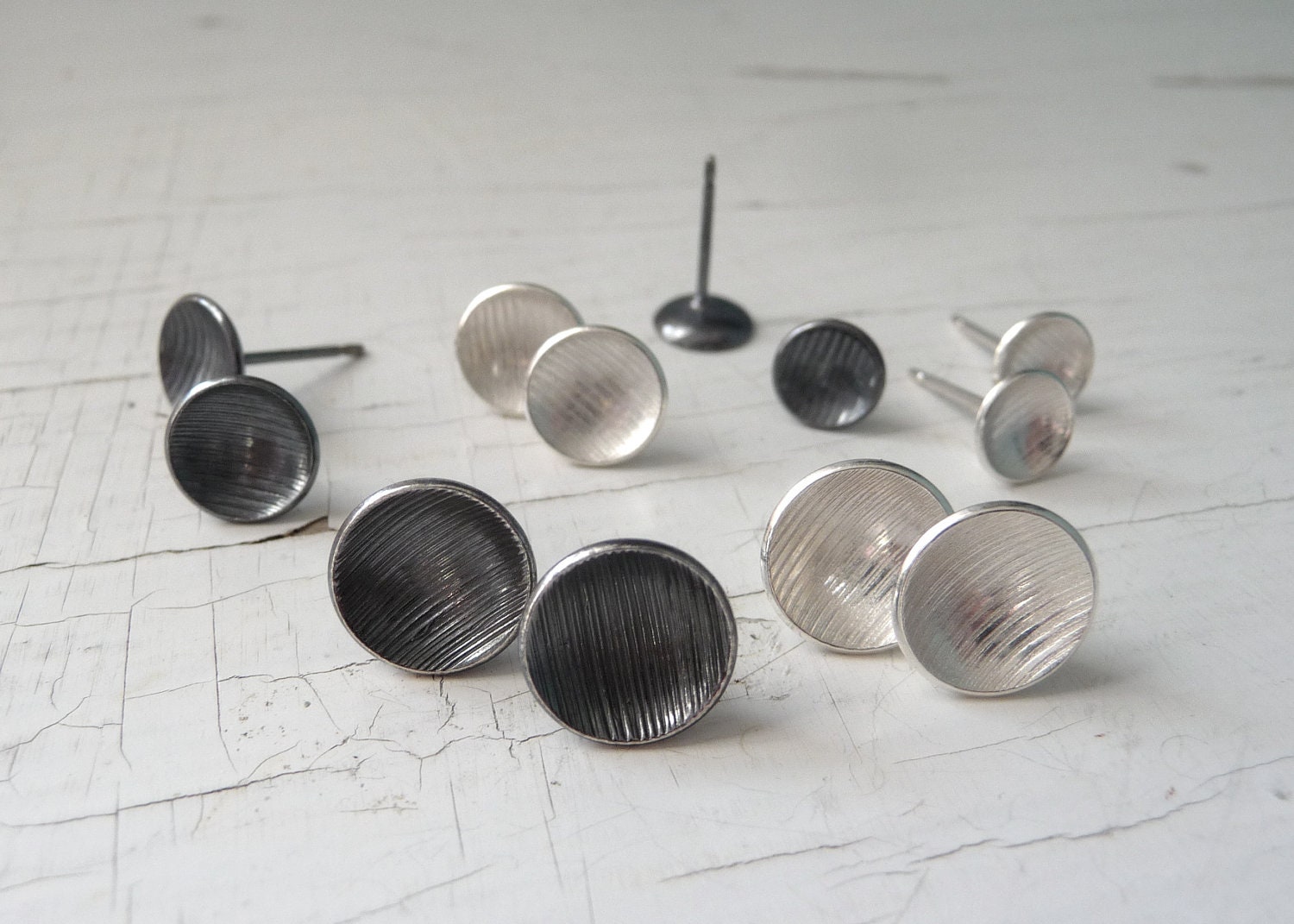 moon post earrings