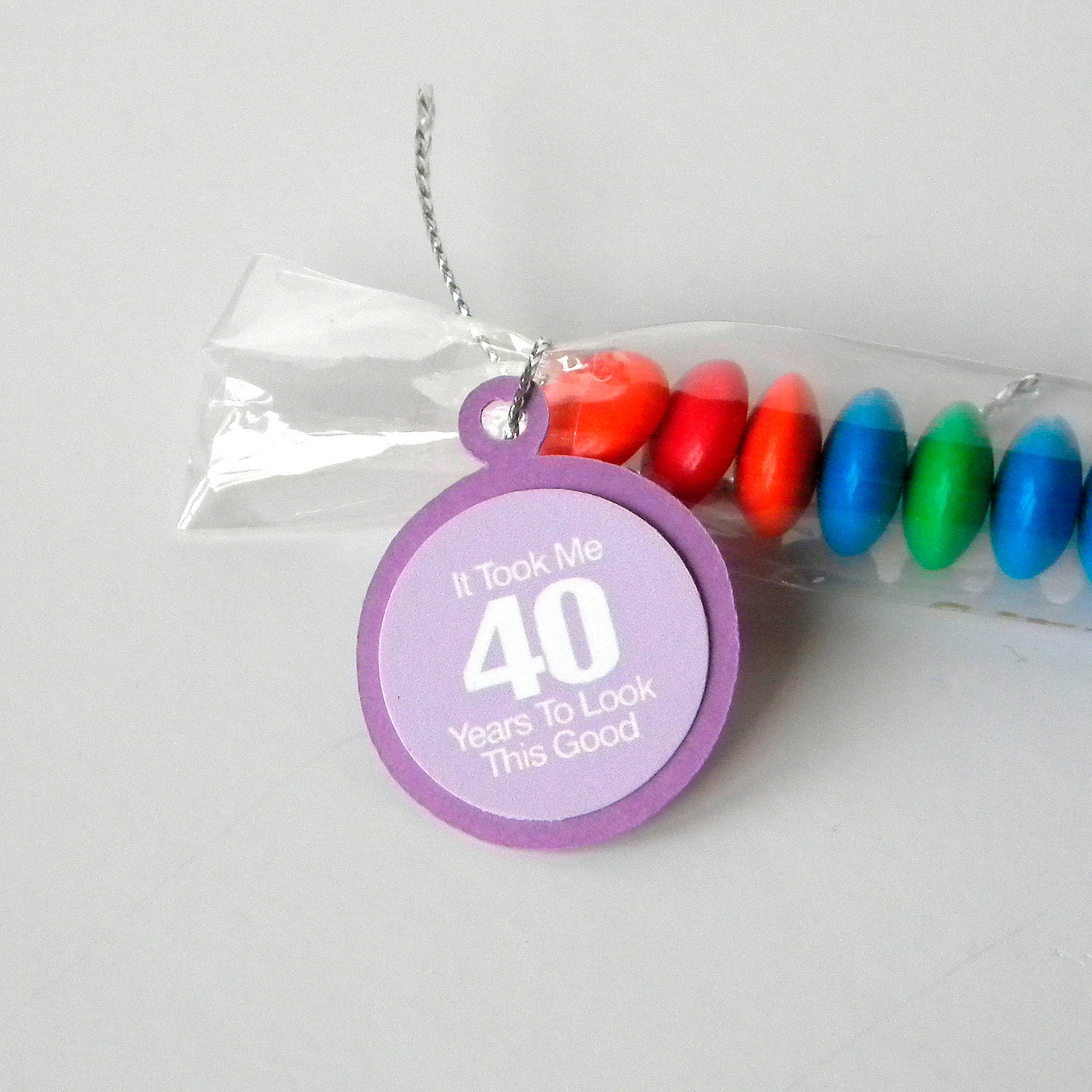40th Birthday Party Favors - Orchid, Purple, It Took Me 40 Years to Look This Good, Candy Bags
