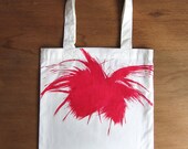 Andy Warhol - handmade hand painted tote bag (Hair Version)
