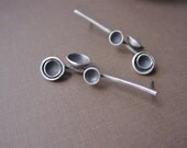 Sterling Silver Domed Circle Post Earrings