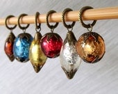 Arabian Nights - Six Handmade Stitch Markers - Fits Up To 8.0 mm (11 US) - Limited Edition