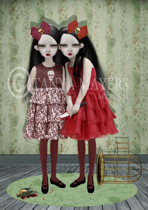 Gothic Art Print - A Deliberate Accident