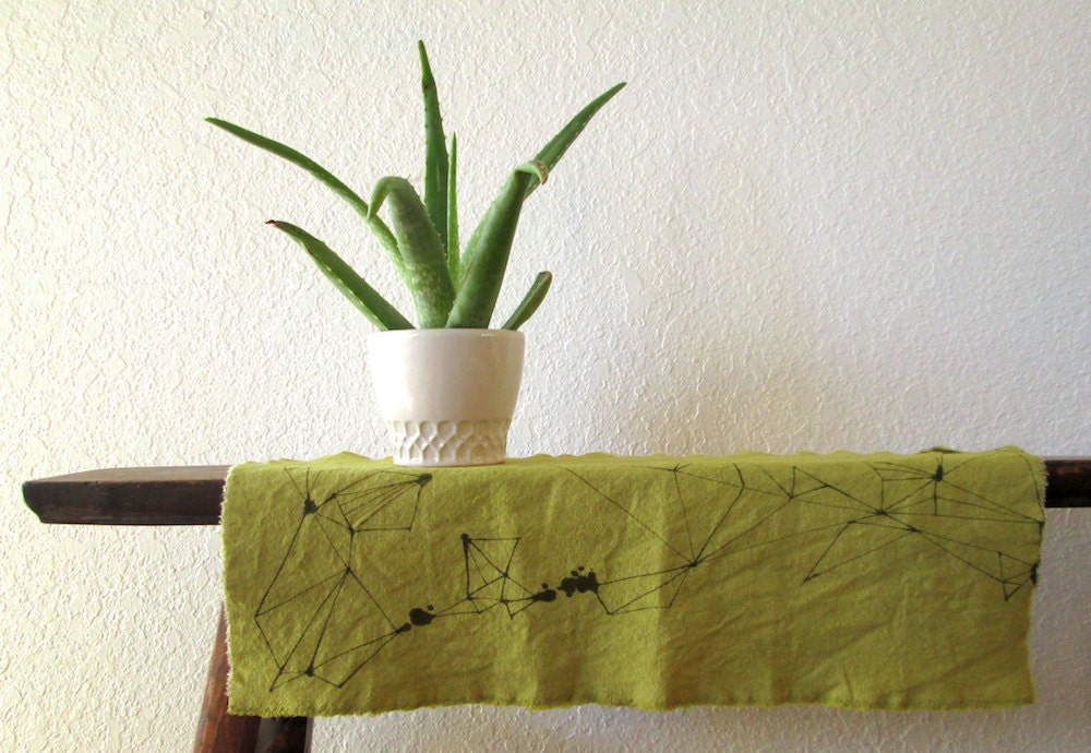 canvas geometric ink textile, home art