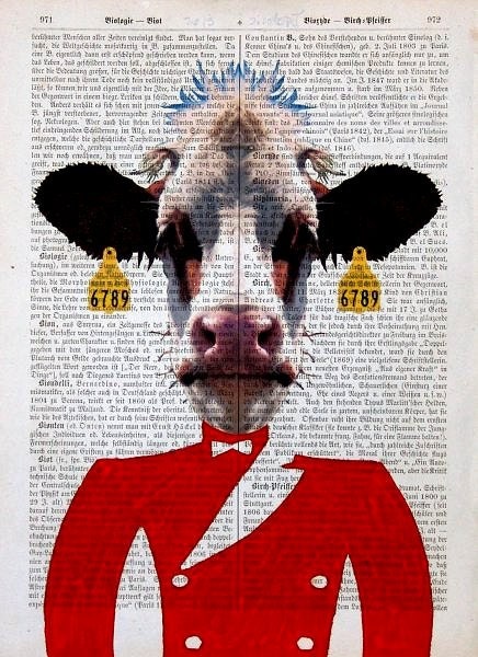 EARRINGS print poster mixed media painting illustration