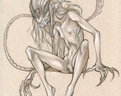Demon Lady Matted Original