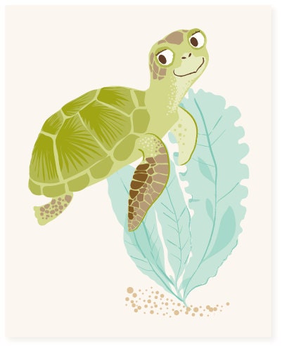 sea turtle - art print - SeaUrchinStudio