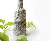 Hazel Atlas Milk Glass Wine Decanter or Bottle