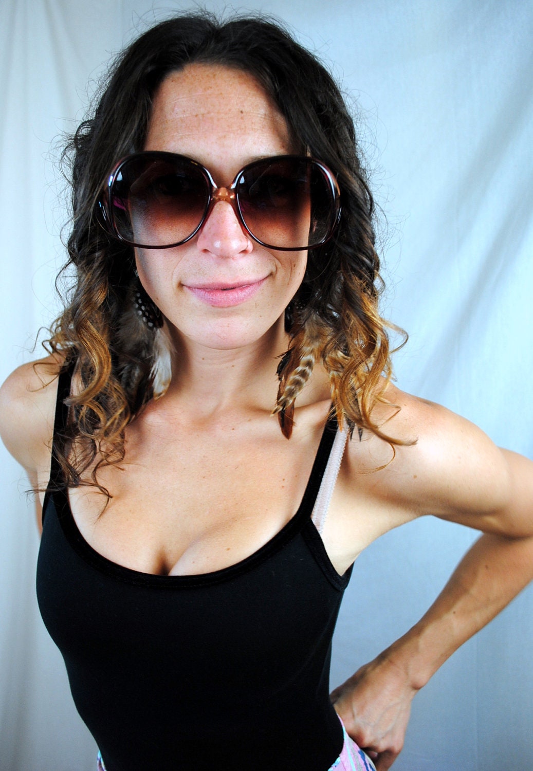 Vintage Big 80s Gloria Vanderbilt Sunglasses