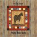Out To Pasture Horse Silhouette Wall Quilt PDF Pattern