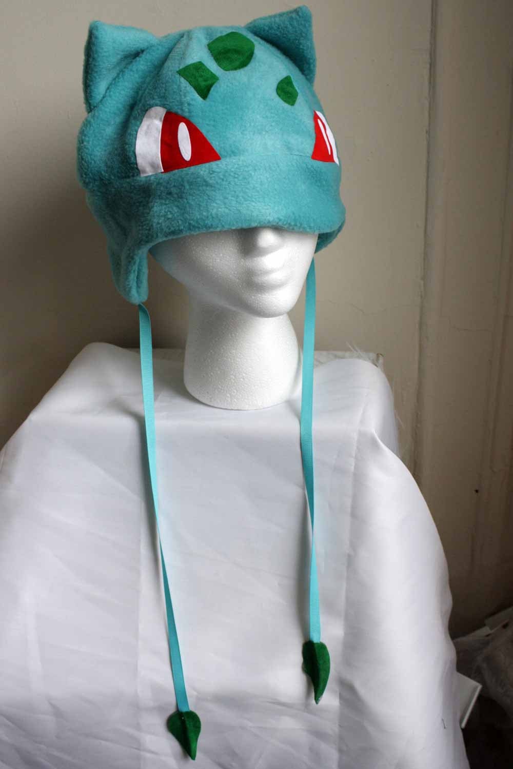 bulbasaur pokemon Fleece Hat Anime Manga Cosplay Rave Skiing Snowboarding Video Game