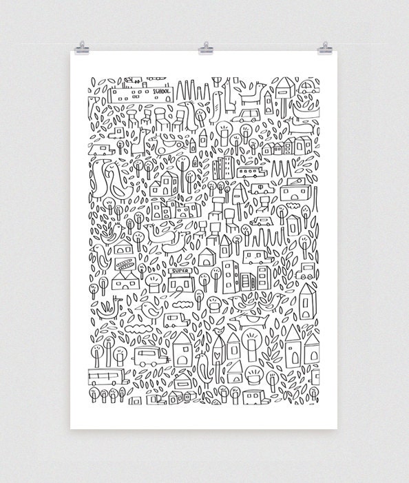 Neighborhood II Poster - 13x19