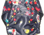 Aliens Monkey Nykibaby One Size Pocket Diaper Made to order