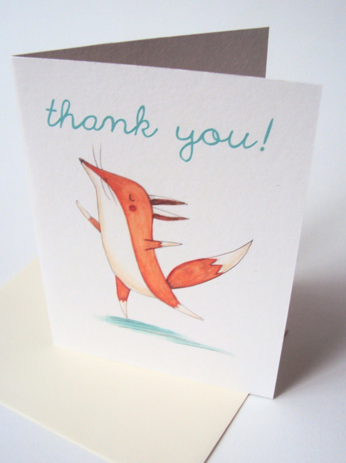 Thank You Card with Fig the Fox