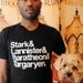 Stark...  Game of Thrones Ampersand shirt.  American Apparel men's/unisex MEDIUM