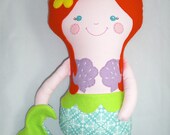 Mermaid Doll, Handmade Doll, Little Mermaid, MADE TO ORDER