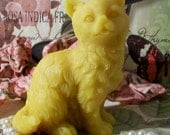Beeswax Large Kitty Cat Candle Calling All Cat Lovers