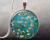 Van Gogh Almond Branch in Bloom art pendant, bridal jewelry, wedding jewelry, bridesmaid gift