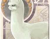Nouveau Alpacacorn original fine art print