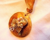From 40.00-Golden Fruit Necklace for Women with Freshwater Pearls, Sterling Leaves, Gift for Her, Unique, Handmade Jewelry on Etsy