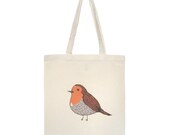 Robin Bird Reusable Shopping Bag Eco Cotton Tote gifts under 25