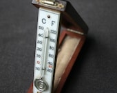 Antique pocket thermometer. A stunning collector piece.