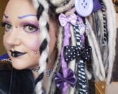 Giant Button Hair Clip - Pink, White, Baby Blue, Black, Red, Lilac or Purple