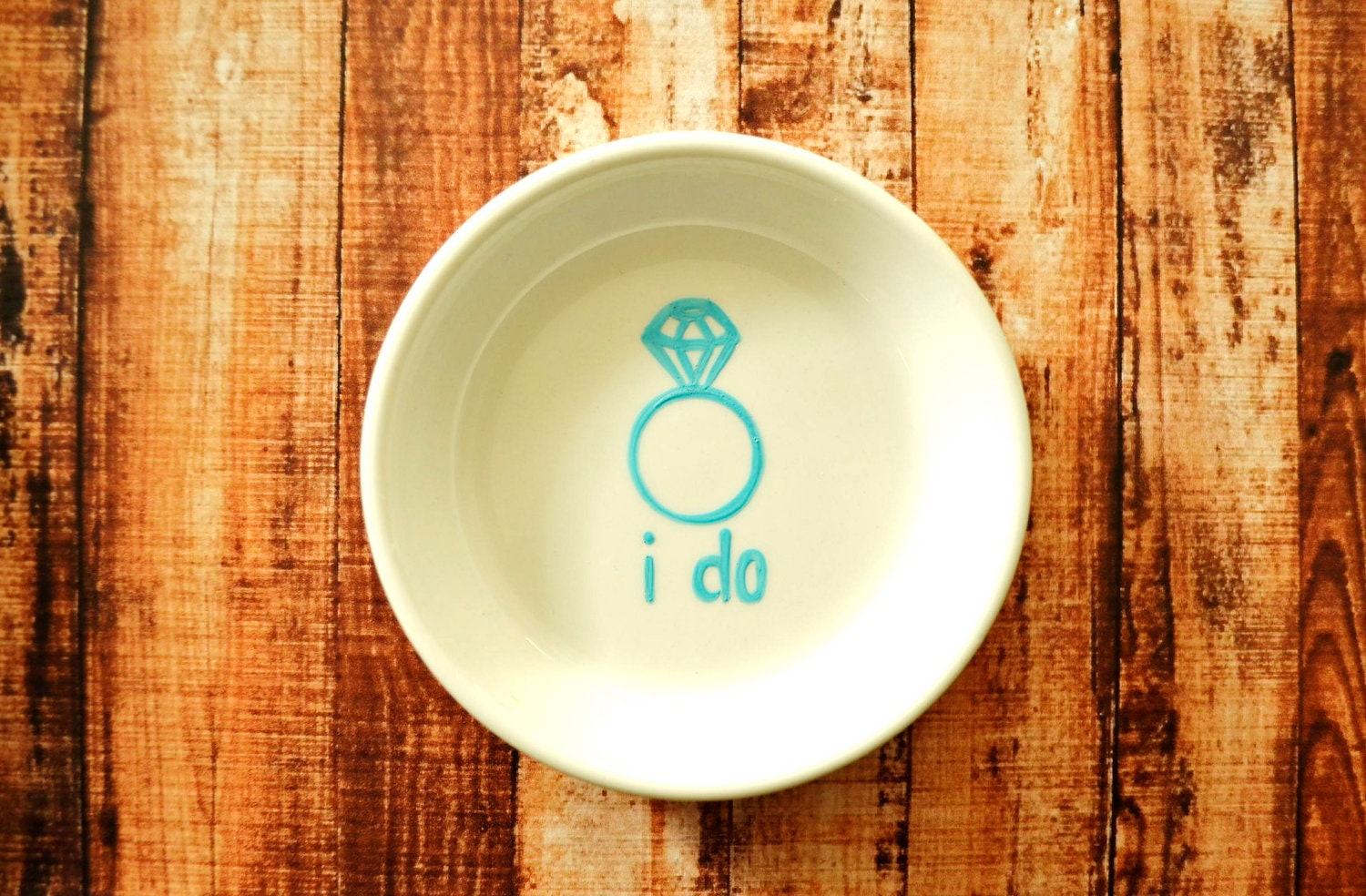 Ring Dish -  I Do Engagement Gift for the Bride