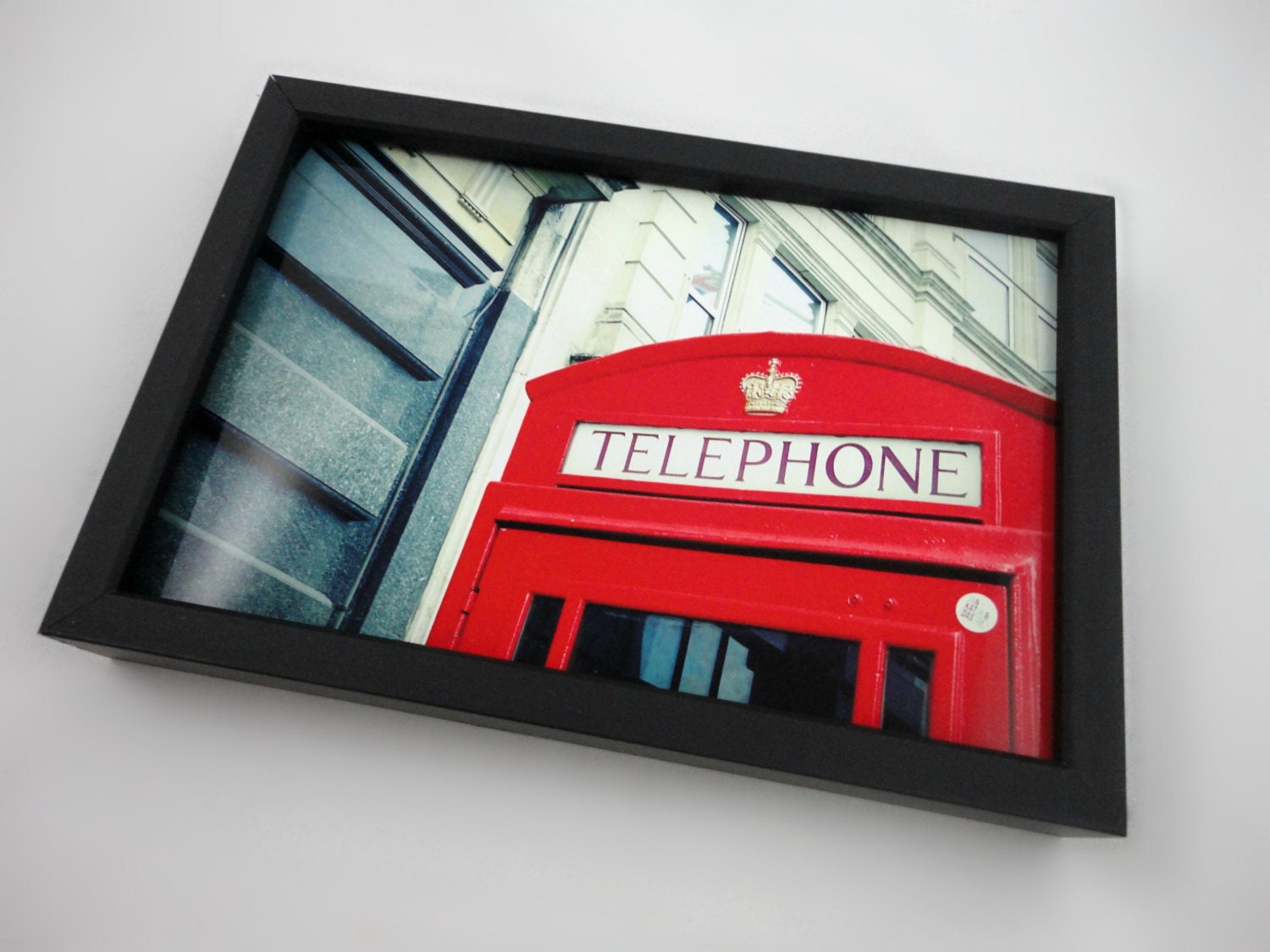 Red Telephone Booth Photo Print - London Photo British Phone Booth in 4 x 6 inches