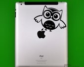 iPad - Woot a Surprised Owl (Laptop Decal Removable Vinyl Laptop Sticker Computer Decal PC Apple Macbook Mac Geekery Wall Sticker)
