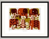 Eleplantation by Lo Cole - unframed archival pigment ink print