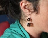 Faceted Smokey Quartz Earrings