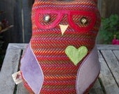 One-of-A-Kind Rainbow Owl Plush Pillow Mini
