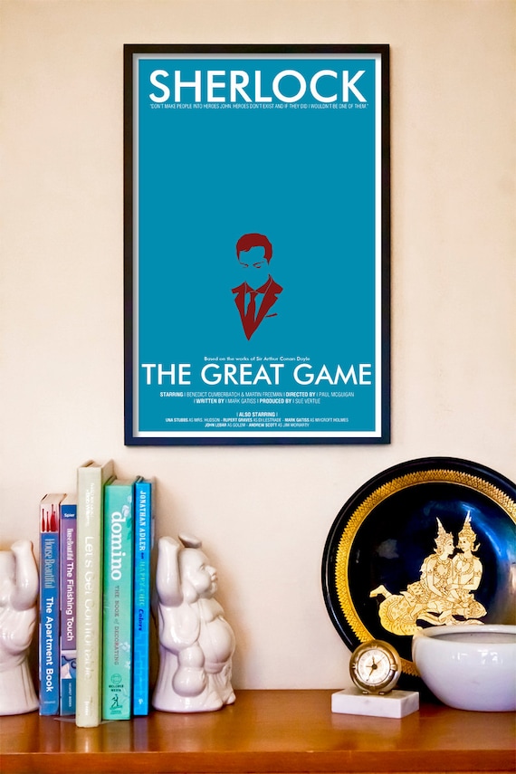 Sherlock Art Print: "The Great Game" - An 11x17 Modern Mystery Poster