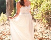 Romantic Bustier Beaded Sequin and Rhinestone Wedding Dress- Verona-