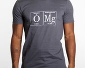 Periodic Table OMG Men's T-Shirt by Periodically Inspired - Geek Science Chemistry Nerd Gift