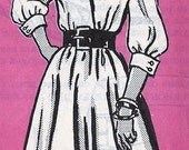 1980s Women's Plus Size  Dress Vintage Sewing Pattern ,Mail Order Pattern 4738 bust 40" uncut